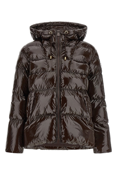 the eleodoro pinko padded down jacket redefines the codes of outerwear through