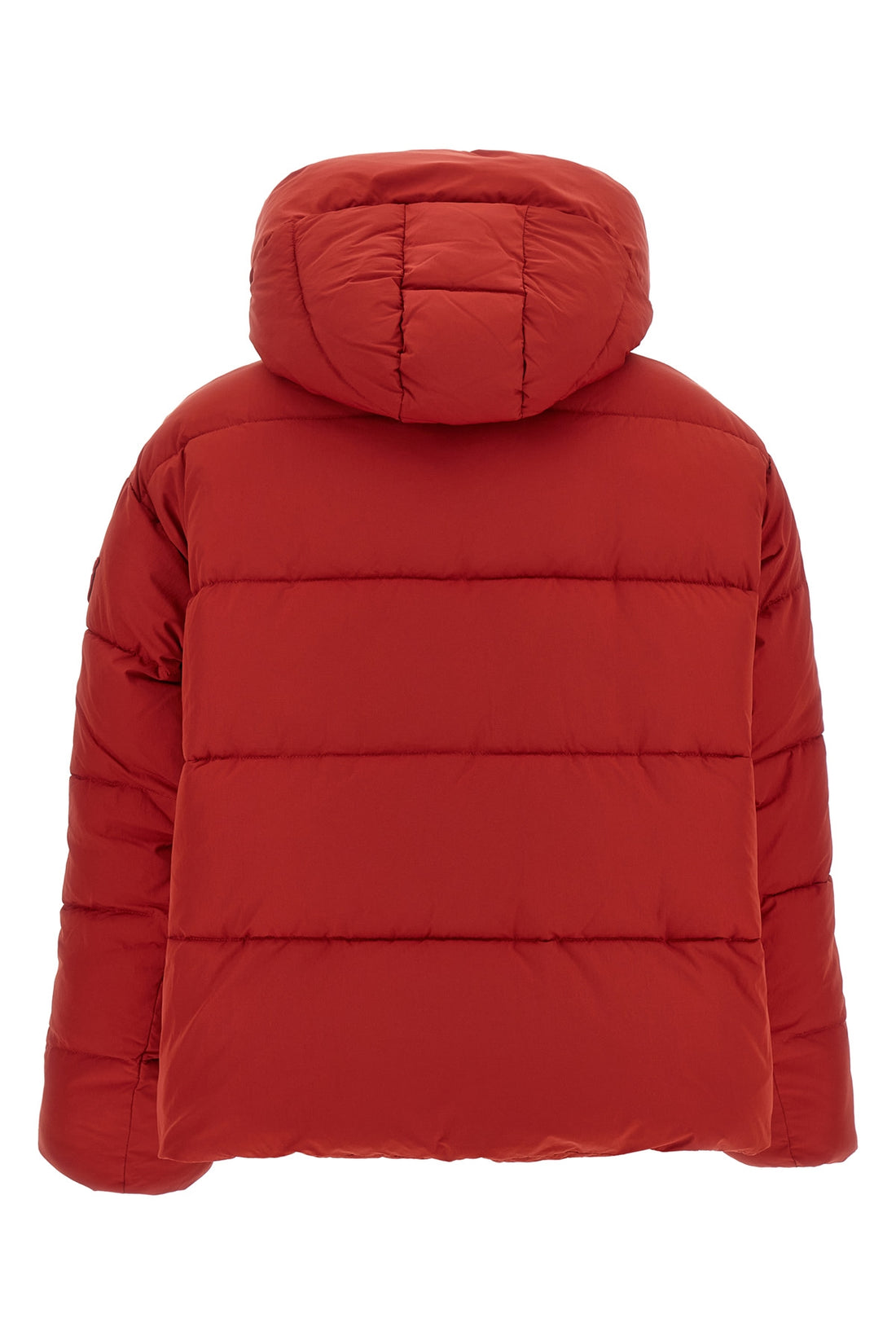 PINKO L the pinko down jacket redefines winter volumes through an asymmetrical silhouett