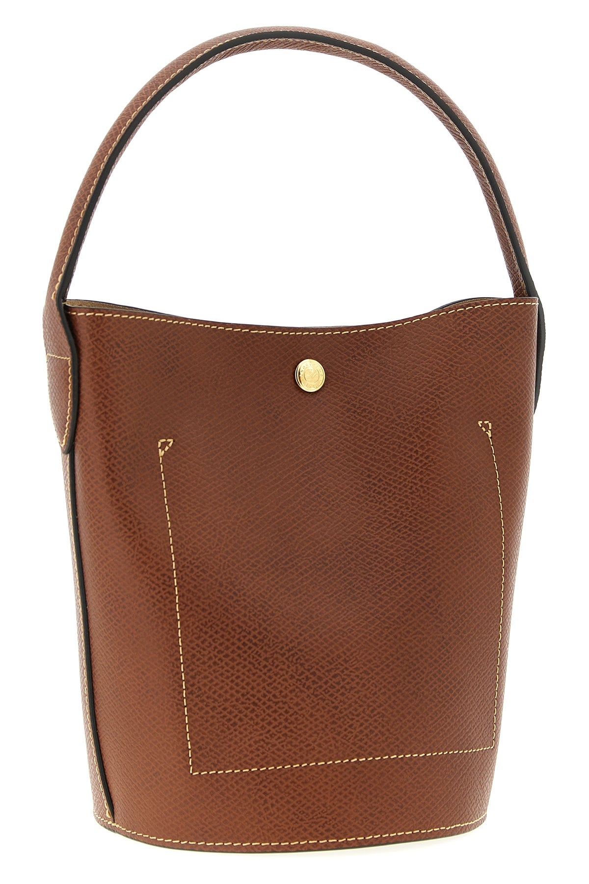s épure bucket bag in fine-grain russian leather