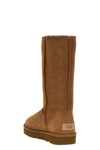 classic tall ii boots in suede and reverse sheepskin