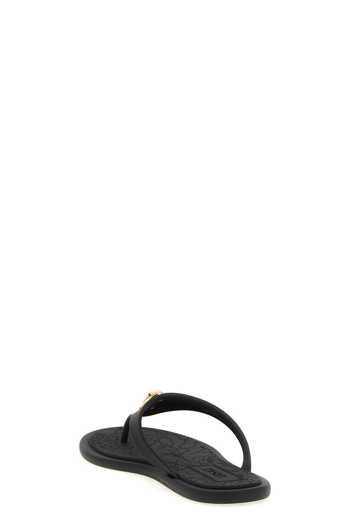 alia flat sandals in rubber