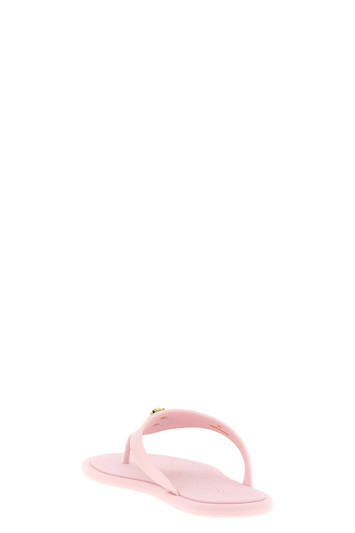 alia flat sandals in rubber