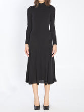 ALAIA 36 fluid jersey dress with heart detail