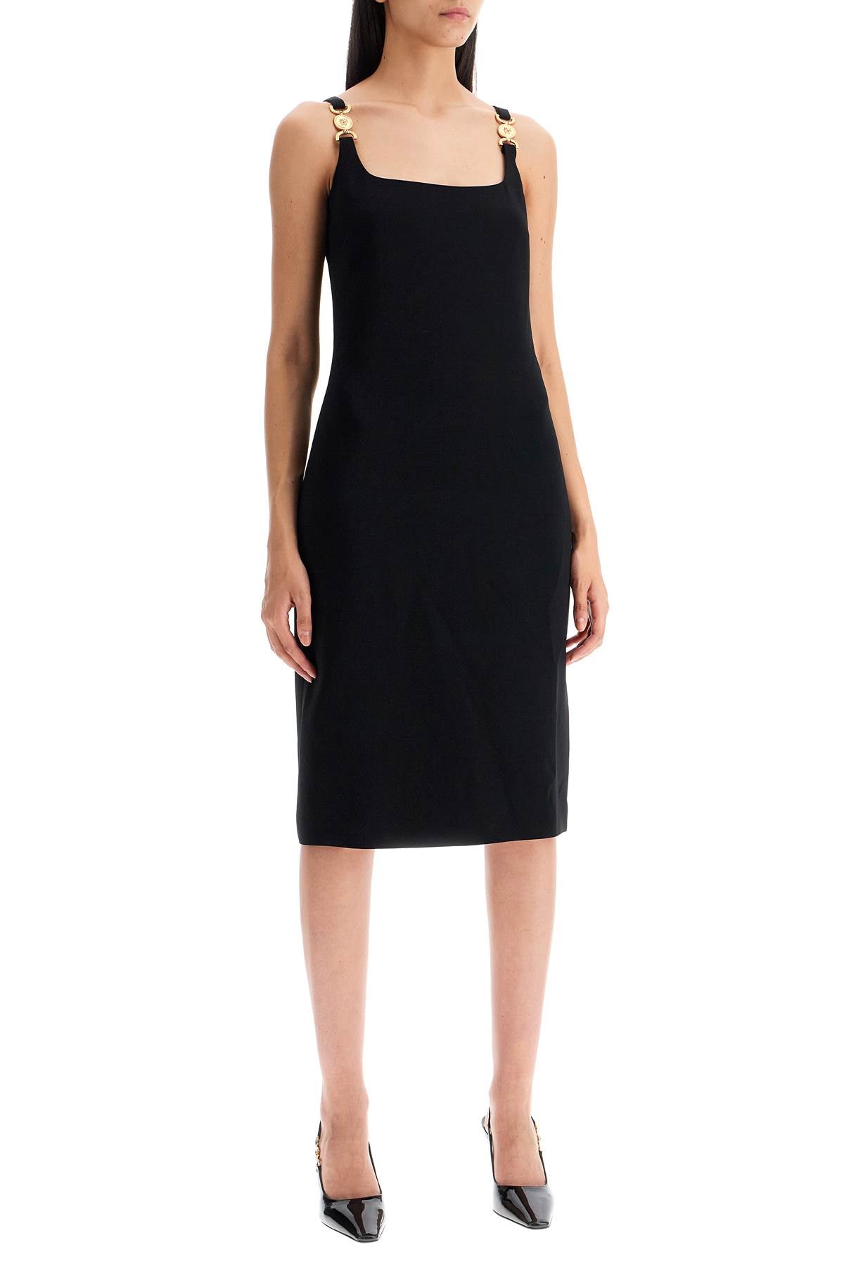 stretch cady sheath dress