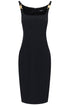 stretch cady sheath dress