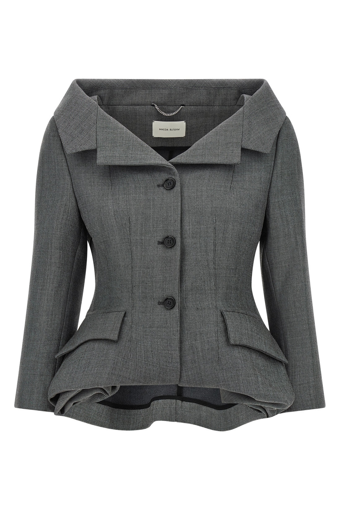 MAGDA BUTRYM 38 the magda butrym 02 blazer redefines contemporary tailoring through a sculptur