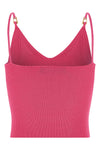 stretch ribbed knit crop top
