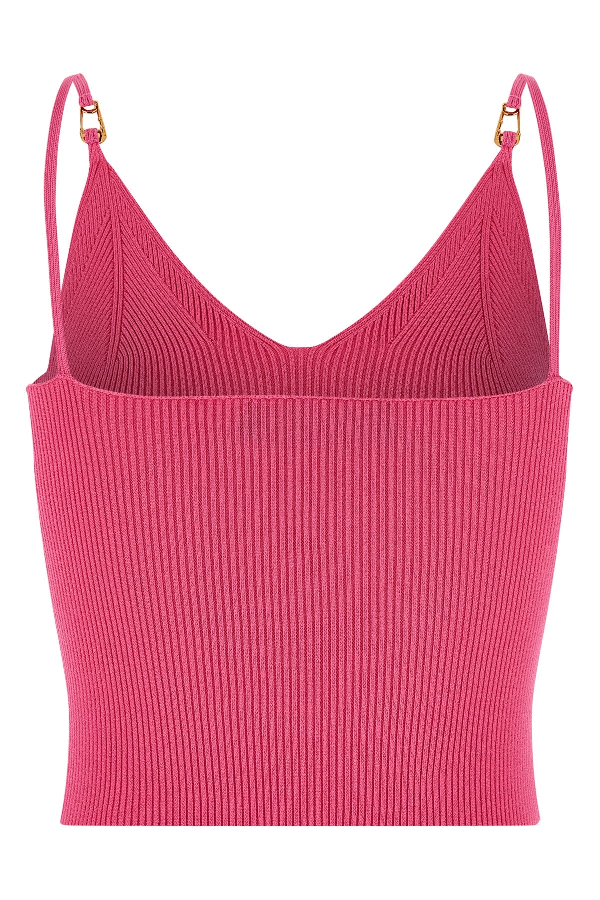 stretch ribbed knit crop top