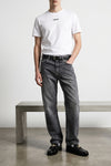 5-pocket stone wash cotton denim jeans
