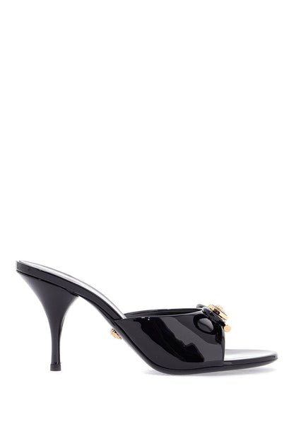 &quot;opera bow patent leather mules