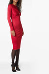 stretch viscose jersey midi dress