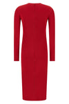 stretch viscose jersey midi dress