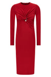 stretch viscose jersey midi dress