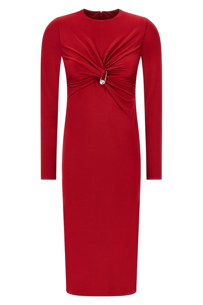 stretch viscose jersey midi dress