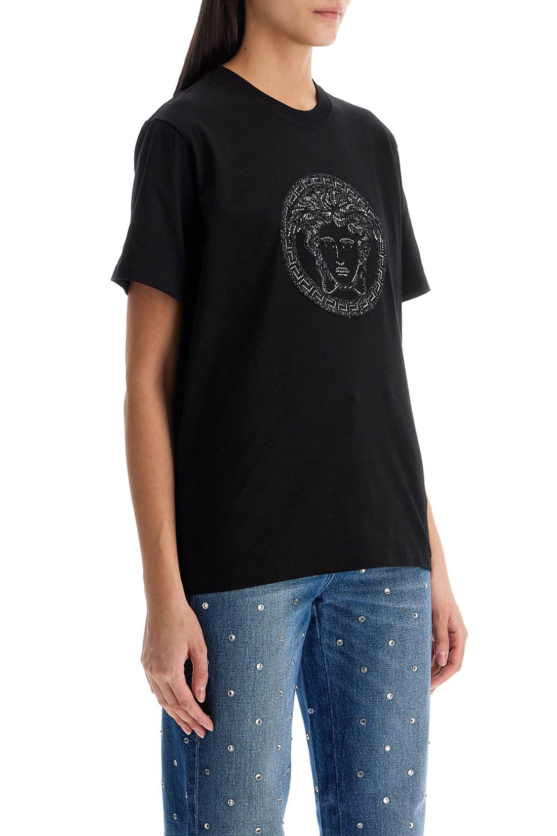 medusa embroidered t-shirt