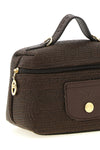 xs le pliage straw-effect canvas crossbody bag