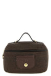 xs le pliage straw-effect canvas crossbody bag