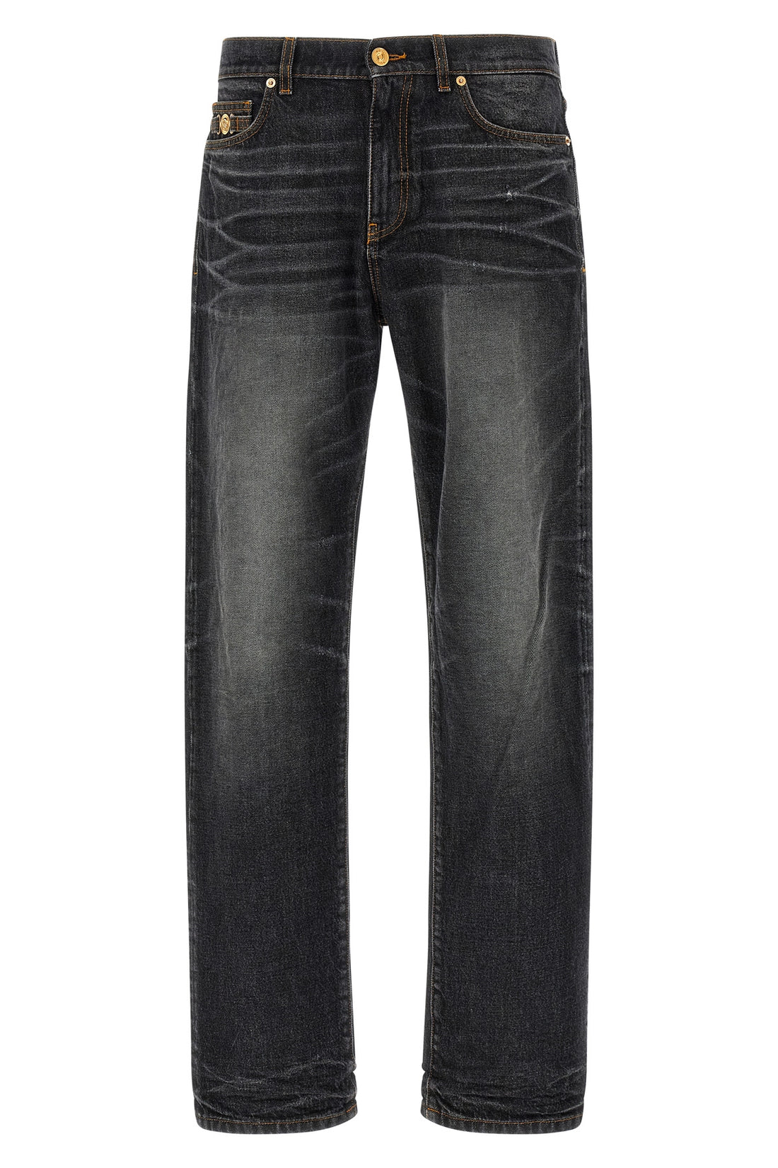 VERSACE 32 stonewashed cotton denim jeans