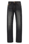 stonewashed cotton denim jeans