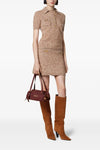 mouline mini skirt in cashmere blend knit