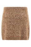 mouline mini skirt in cashmere blend knit