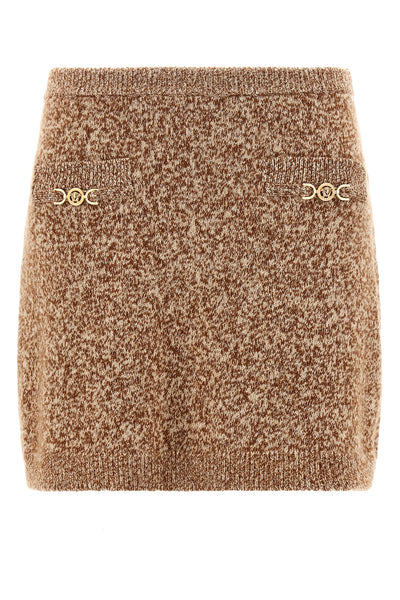 mouline mini skirt in cashmere blend knit
