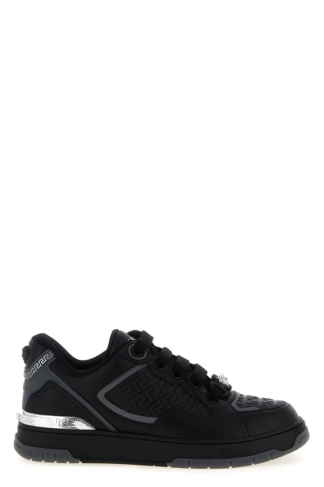 VERSACE 41 biggie basket leather sneakers