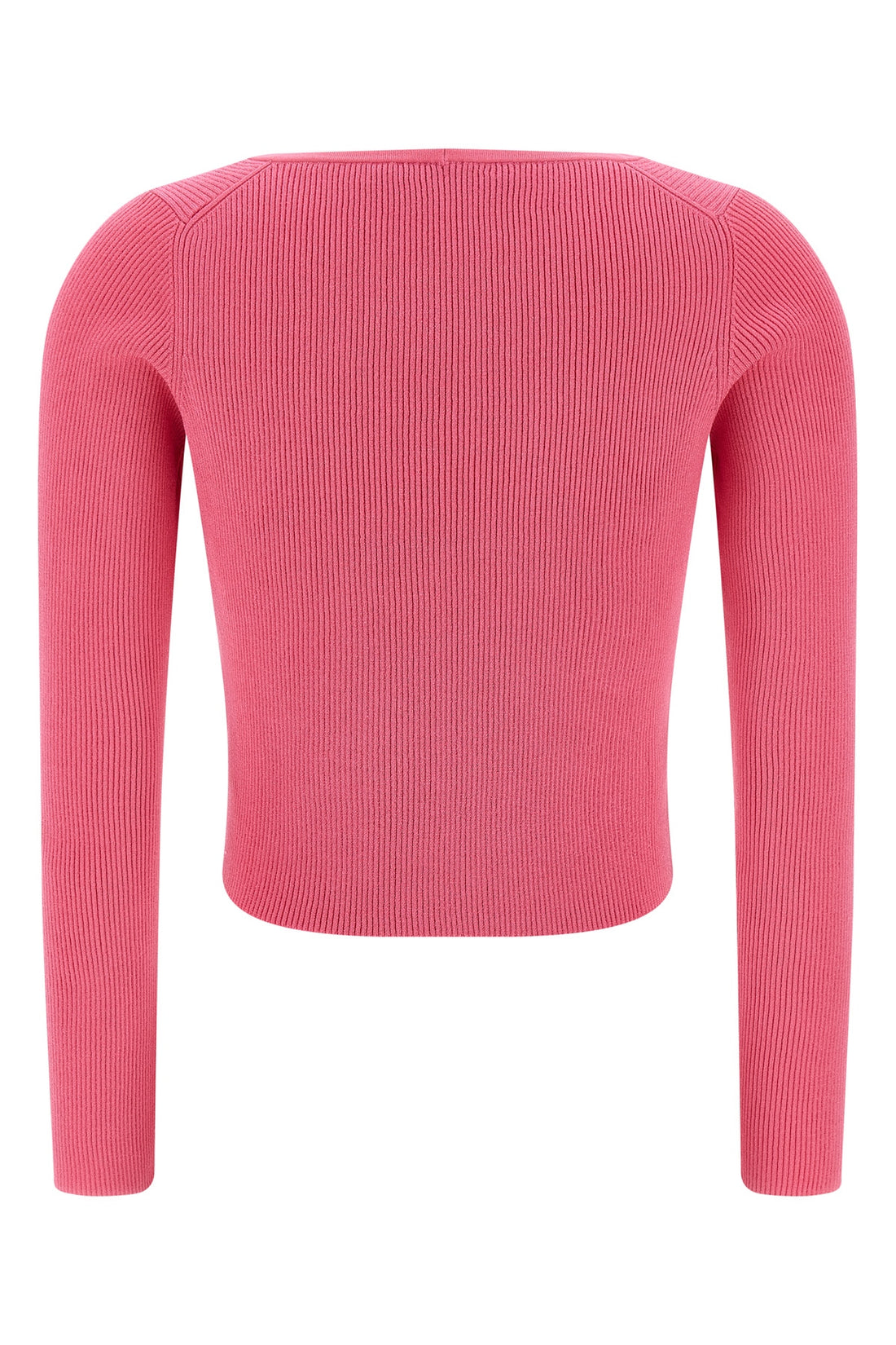 VERSACE 38 stretch ribbed knit cardigan