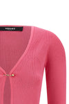 stretch ribbed knit cardigan
