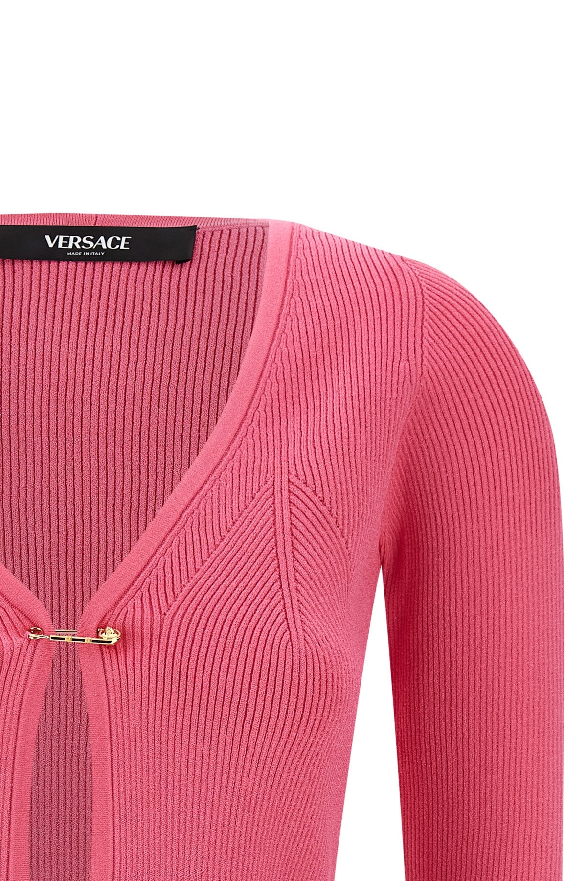 stretch ribbed knit cardigan