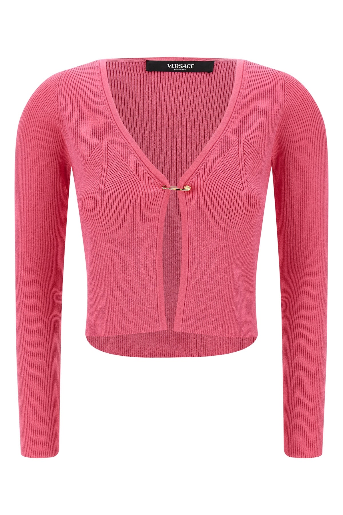 stretch ribbed knit cardigan