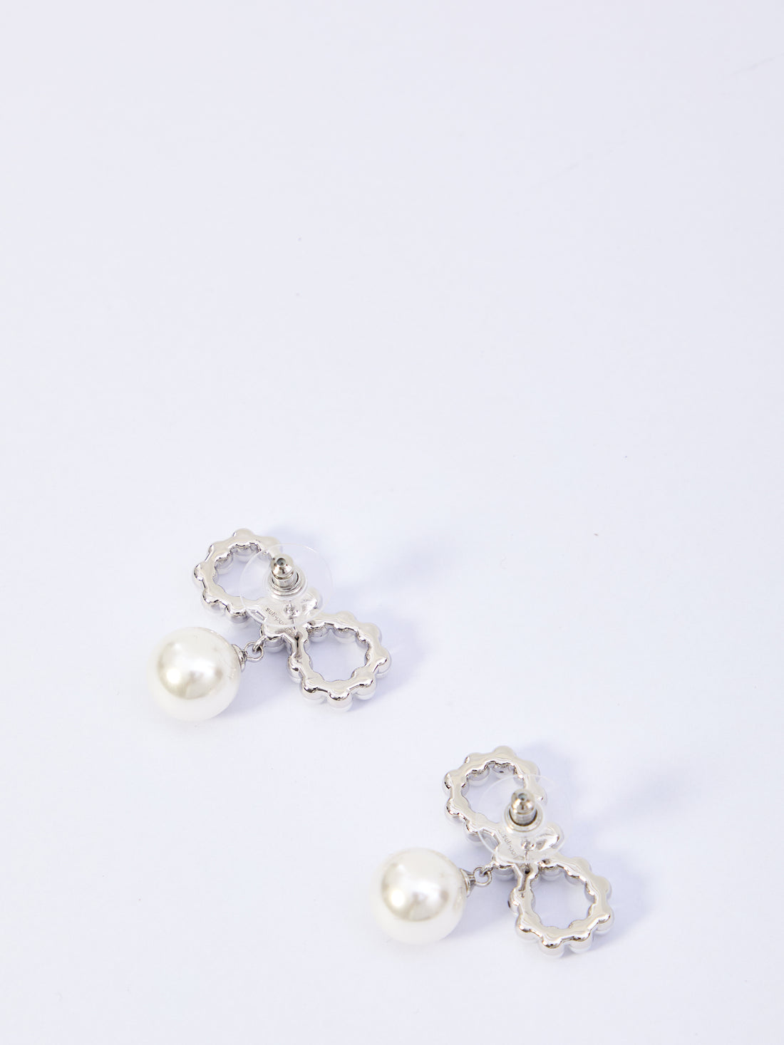 SELF PORTRAIT OS pearl bow earrings