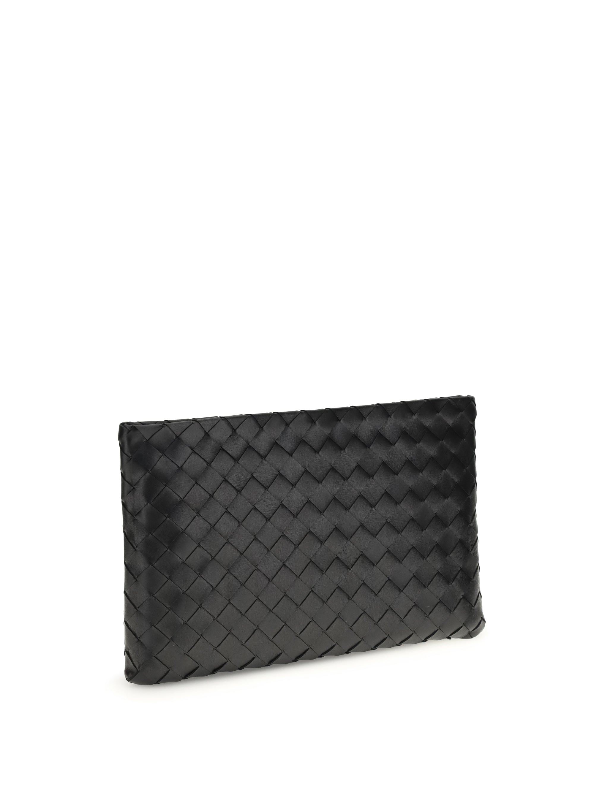 BOTTEGA VENETA OS medium leather clutch bag