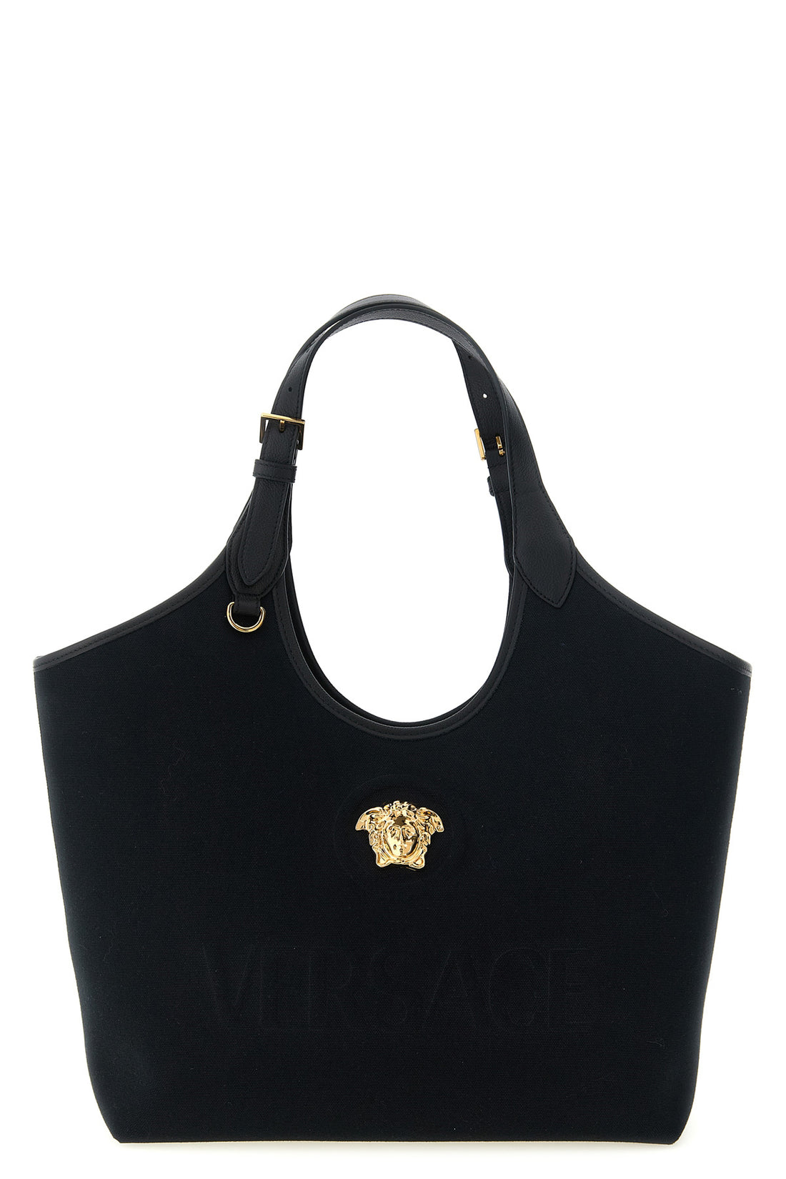 VERSACE OS medium la medusa canvas shopping bag