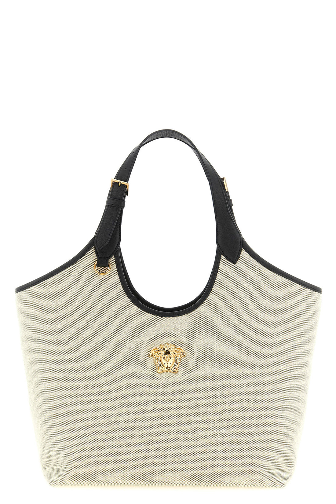 VERSACE OS medium la medusa canvas shopping bag