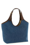 medium la medusa denim shopping bag