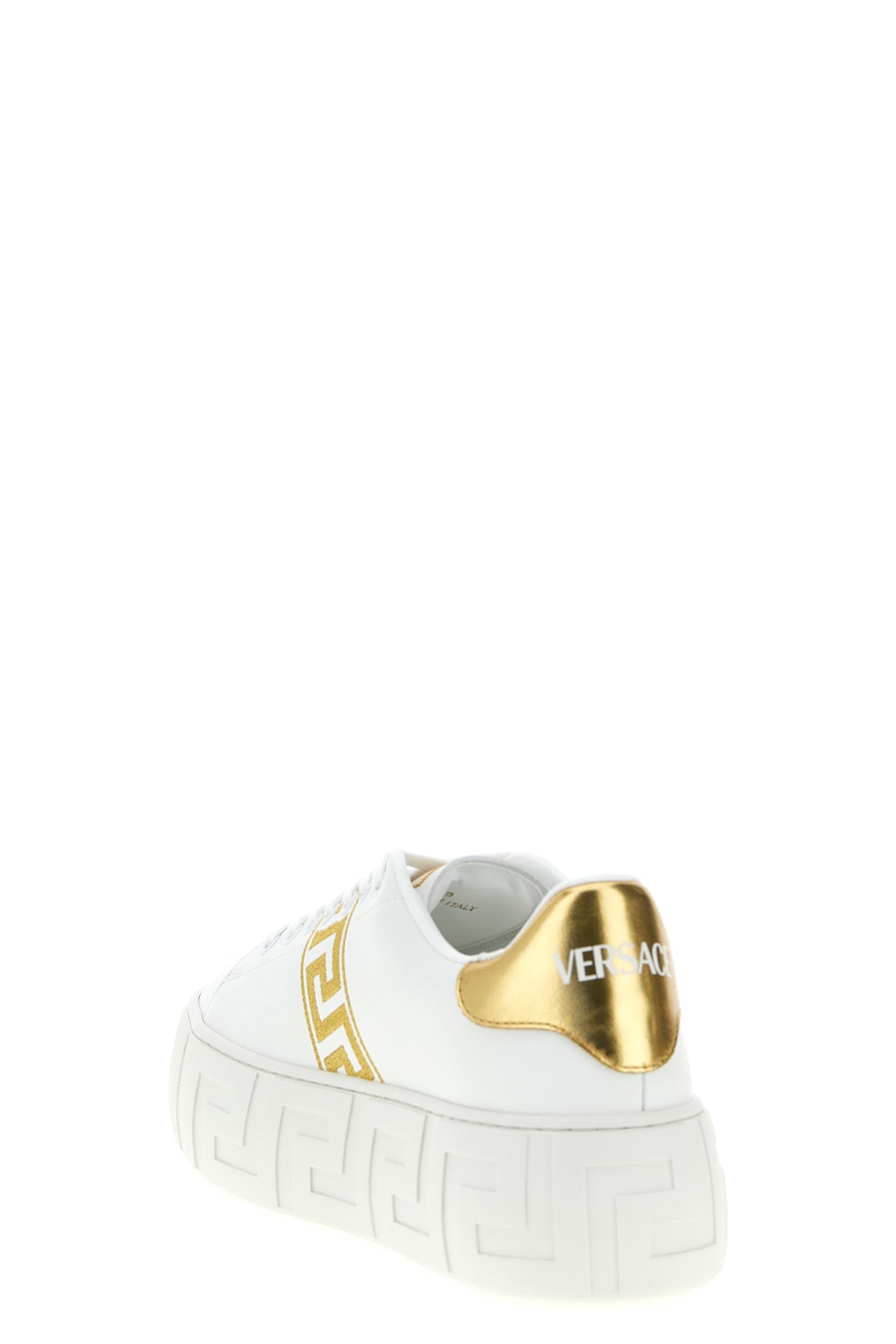 leather-effect fabric sneakers