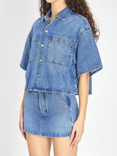 ALEXANDER WANG M cropped denim shirt 