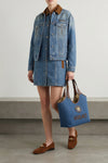 cotton denim mini dress