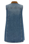 cotton denim mini dress