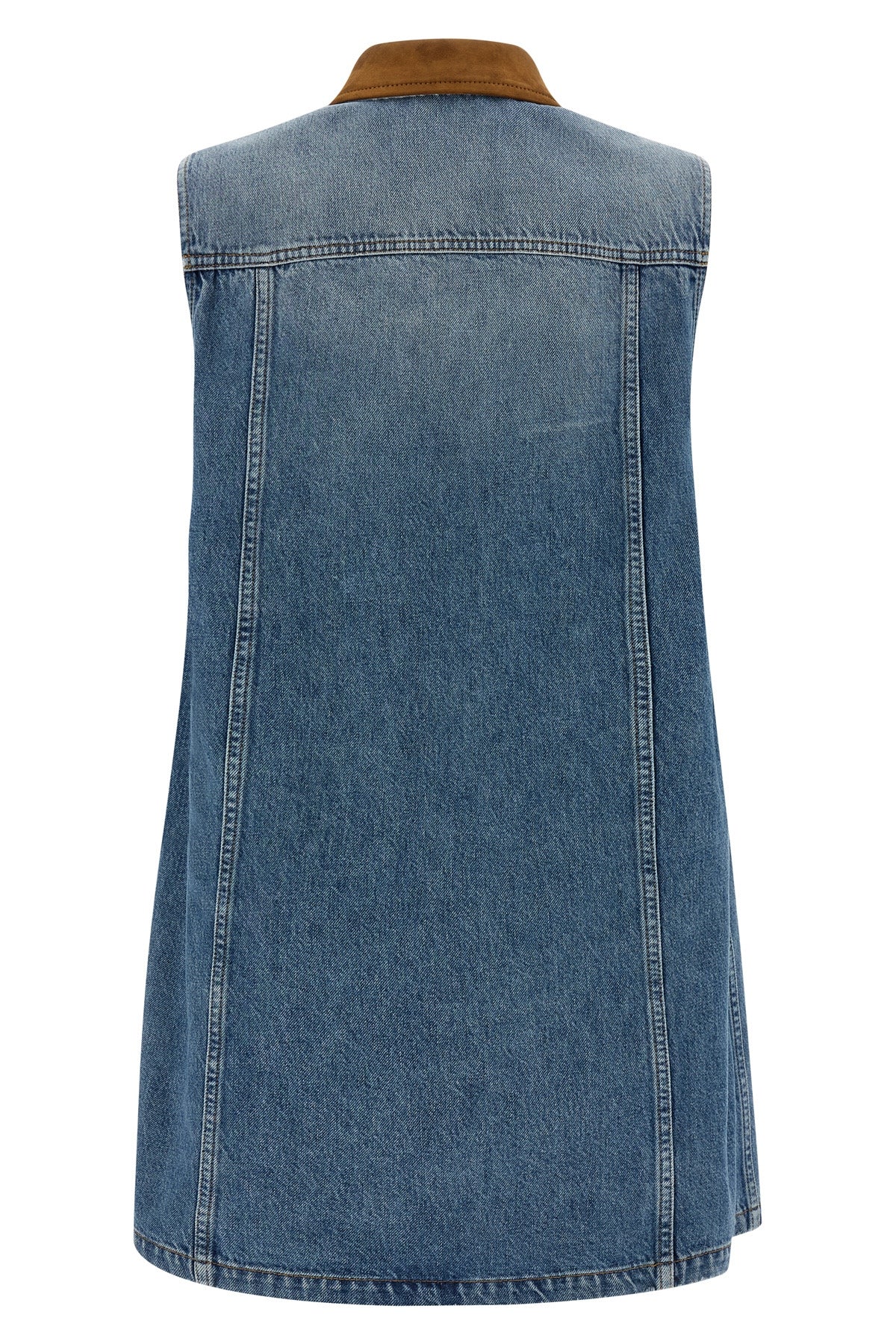cotton denim mini dress