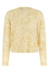 all-over barocco 92 print silk cardigan