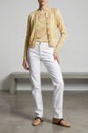 all-over barocco print silk vest