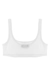 ribbed cotton bra