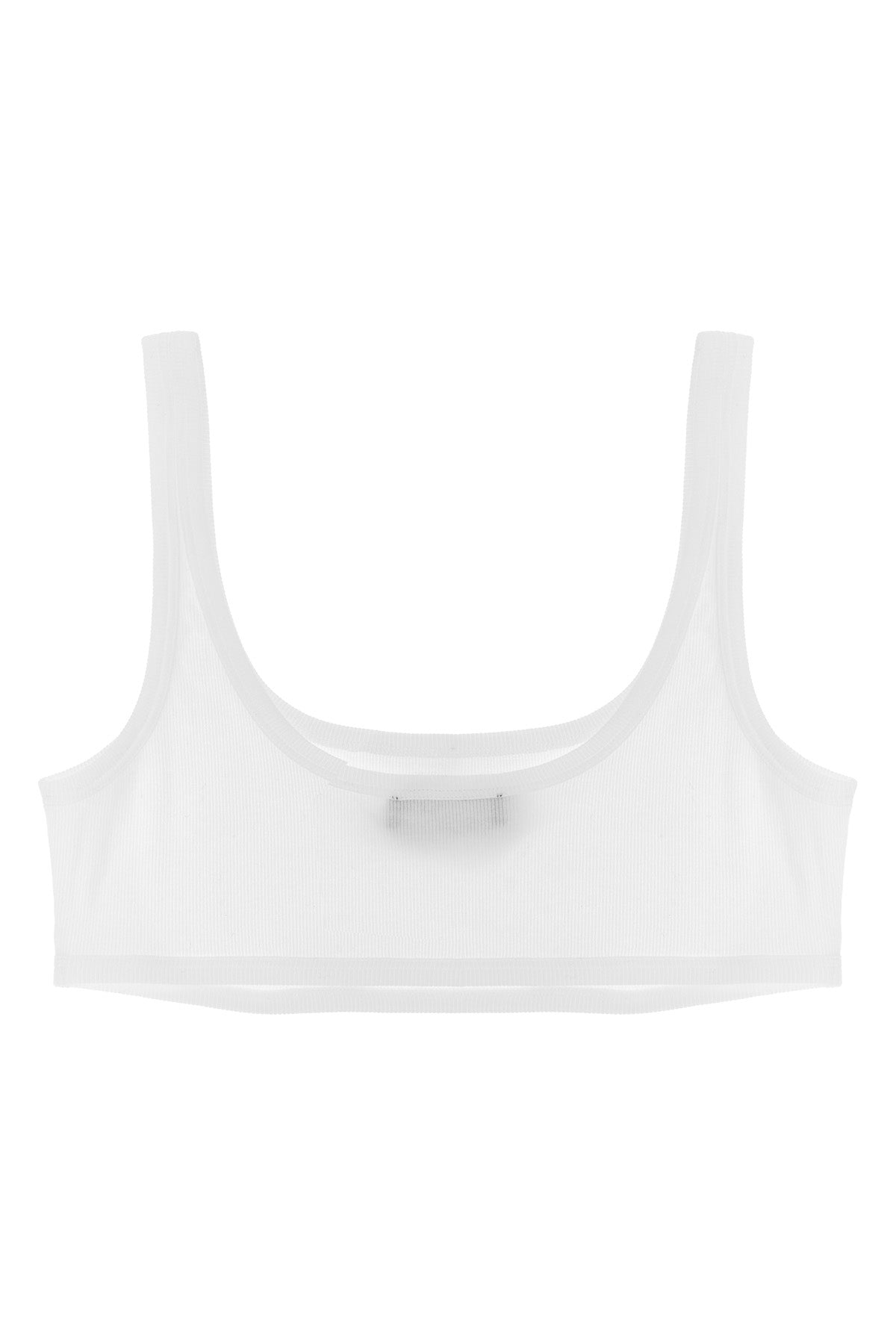 ribbed cotton bra