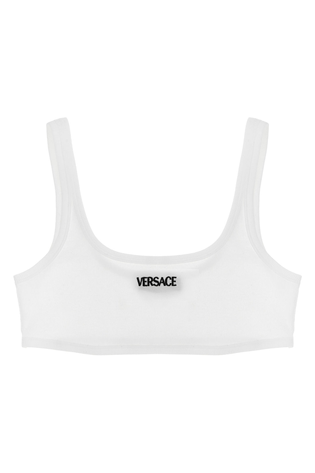 VERSACE 1 ribbed cotton bra