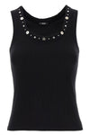 ribbed stretch cotton tank top