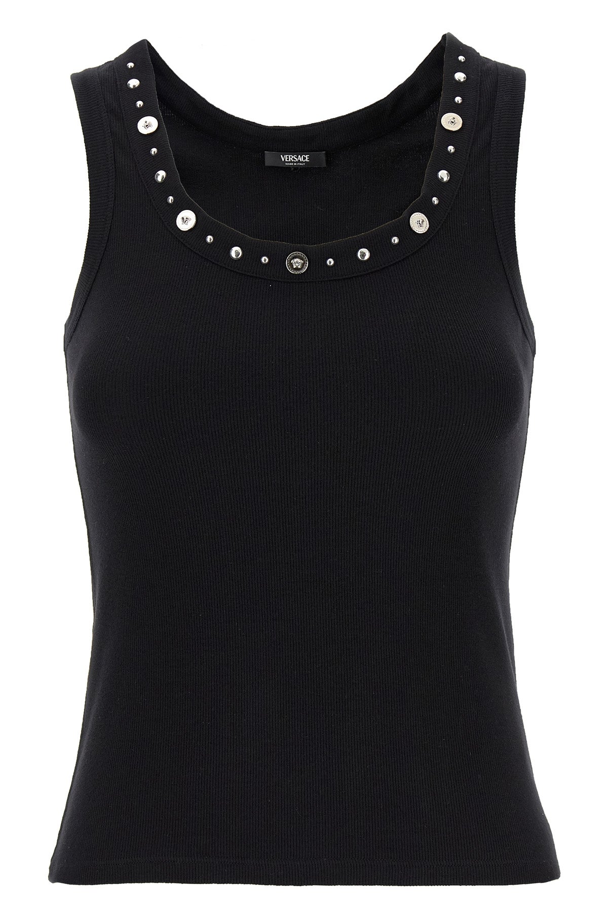 ribbed stretch cotton tank top