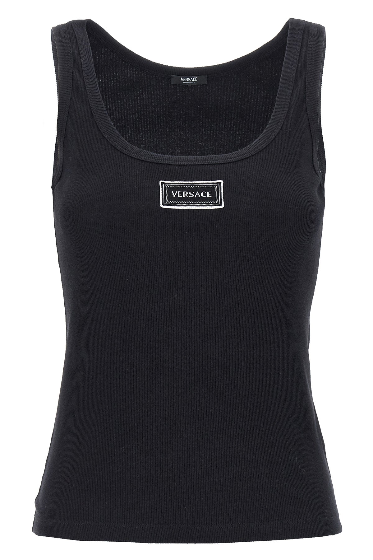ribbed stretch cotton tank top