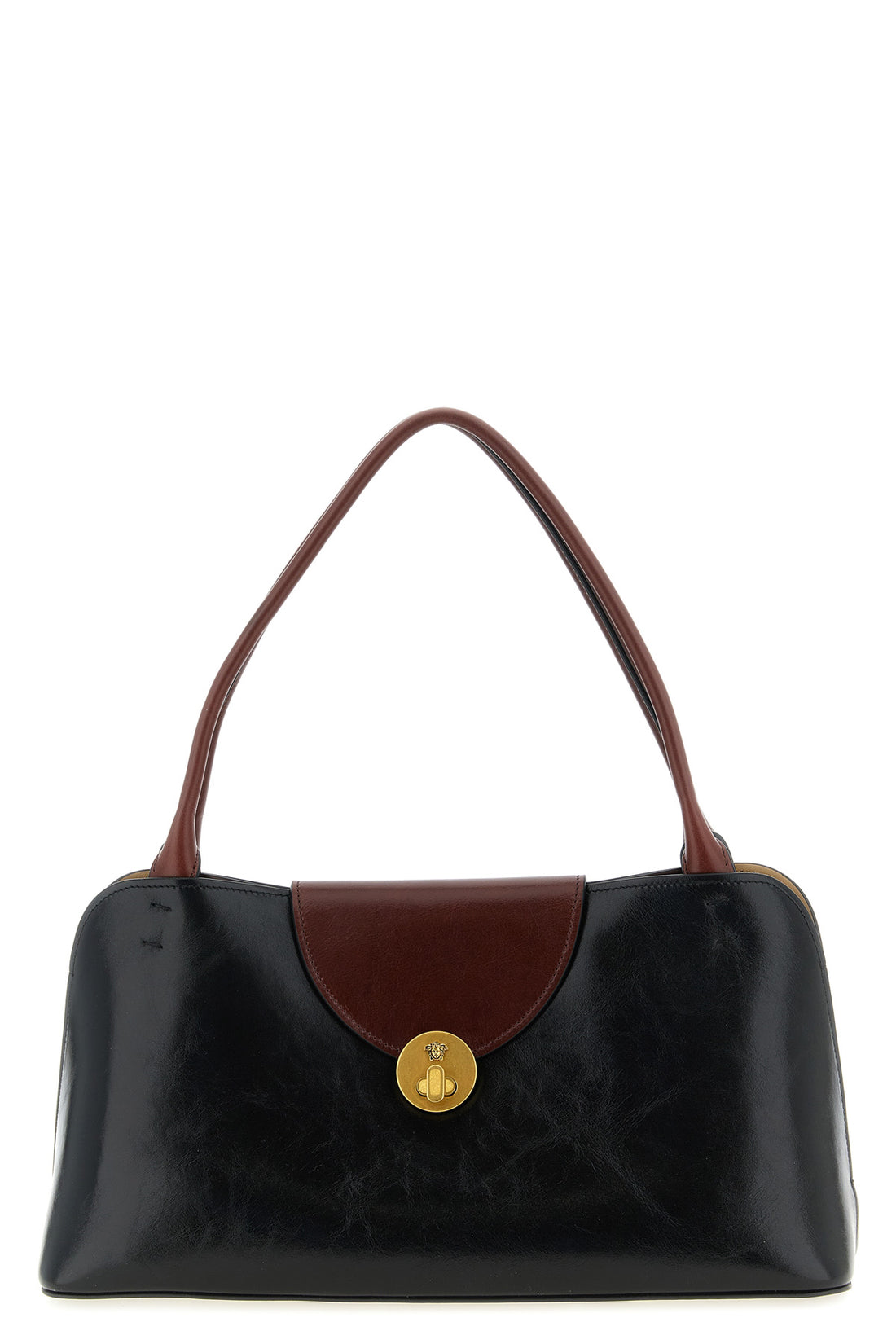 VERSACE OS vivian shoulder bag in soft plant-tanned leather